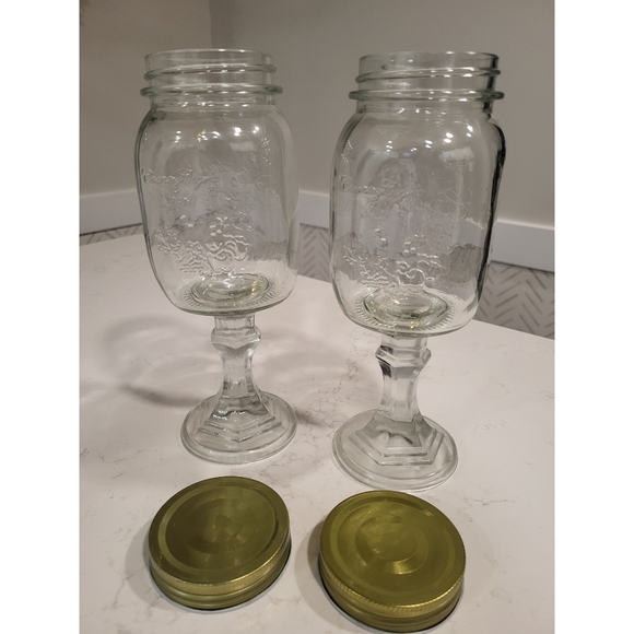 Mason jar wine glasses - Picture 3 of 4